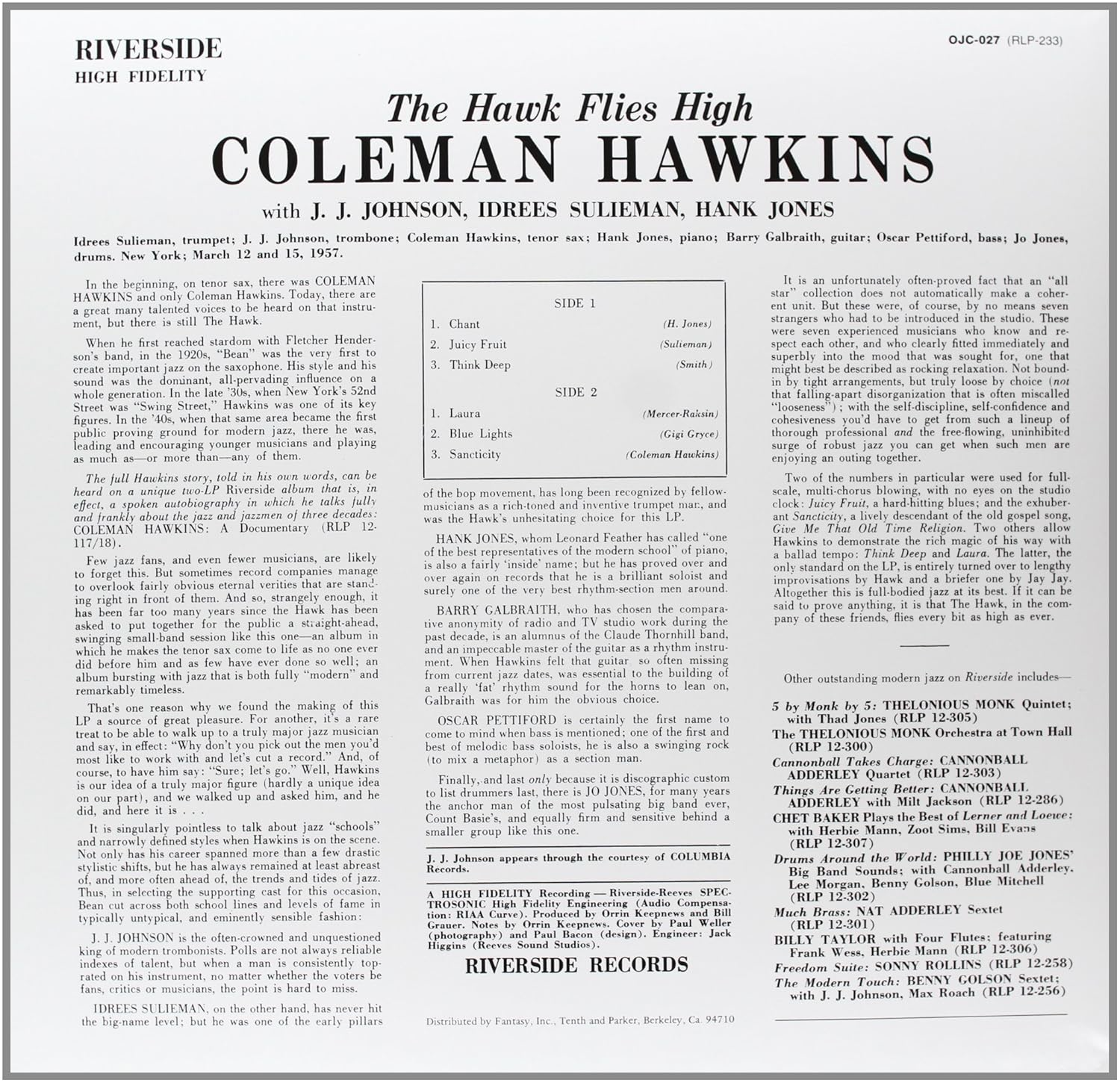 The Hawk Flies High