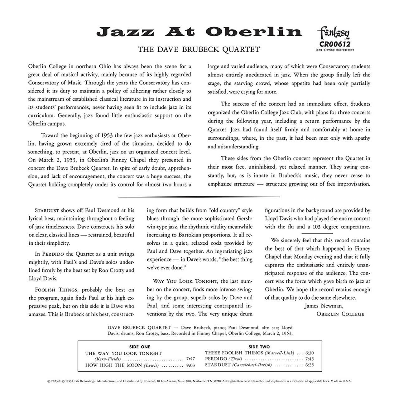 Jazz At Oberlin