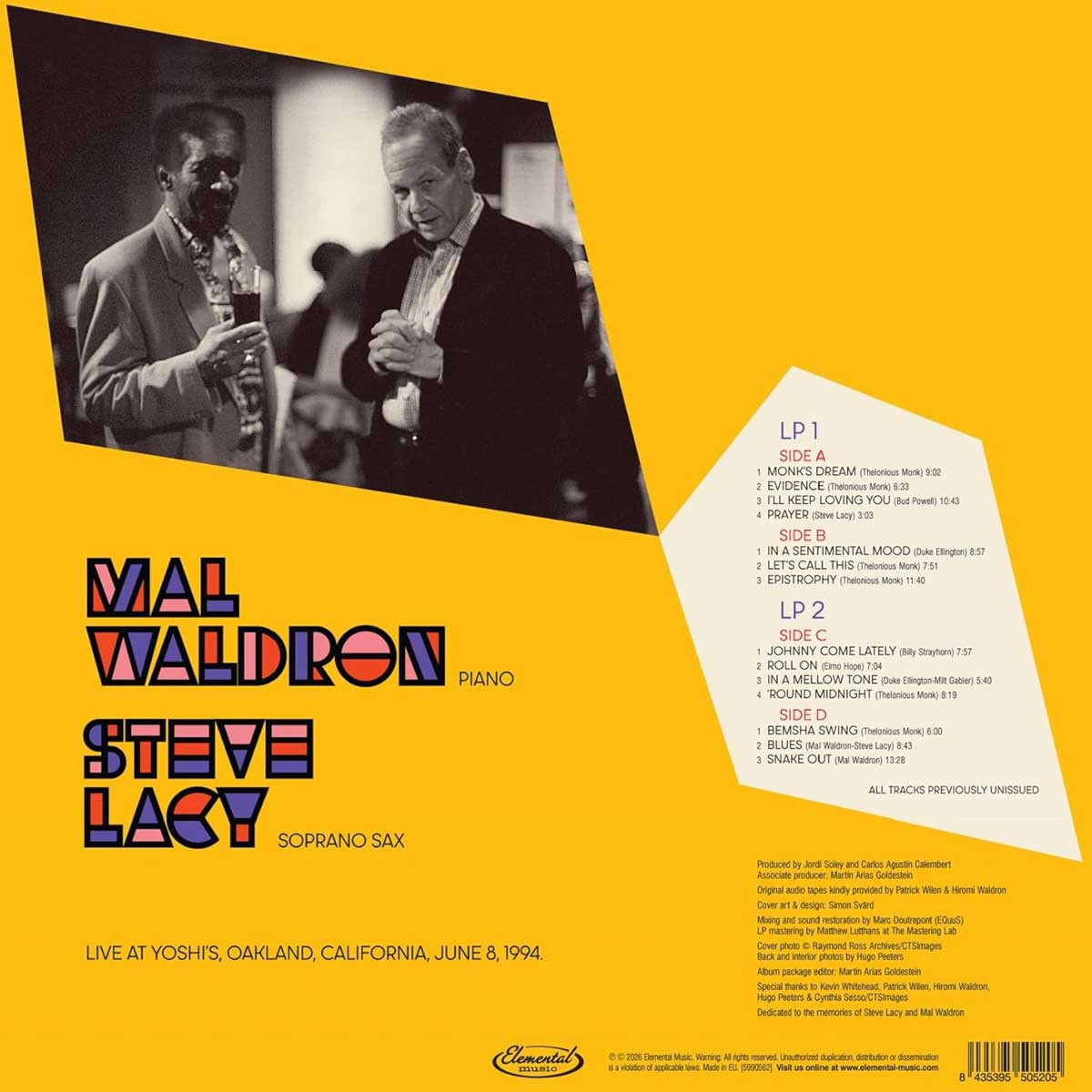 Play Monk, Ellington and Strayhorn - Live at Yoshi's 1994